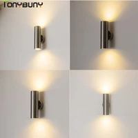 fast shipping up down indoor led wall light stainless steel decorate 6w 8w 10w 14w led wall lamp new wall sconce bedroom modern