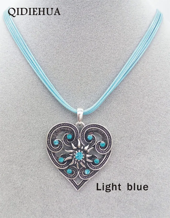 mx012 light blue Модные подвески Edelweiss в немецком стиле для женщин, корейский стиль, подвеска с кристаллами, ювелирных изделий - Окраска металла: mx012 light blue