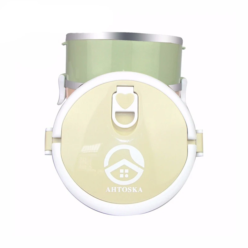 Трехслойные Ланч боксы из нержавеющей стали AHTOSKA с отделениями Бенто бокс