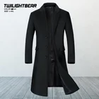 Высокое качество, мужское шерстяное пальто, длинное пальто, зимняя куртка, уличная Шерстяная парка, пальто, Мужская одежда, Casaco Masculino BY1810