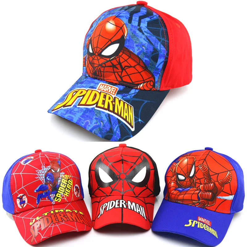 

Disney 2021 new children's cartoon hat boys and girls sunshade baseball cap hip hop sun hat Marvel Comics series baby hat