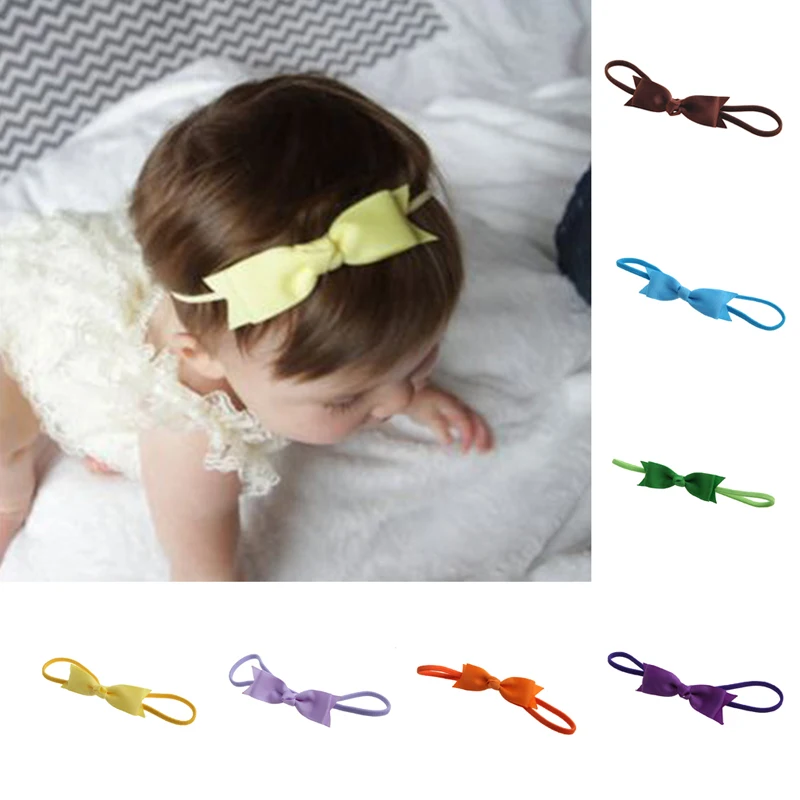 

10pcs Headband Bow Newborn Baby Girl Infant Toddler Ribbon HairBand Accessory