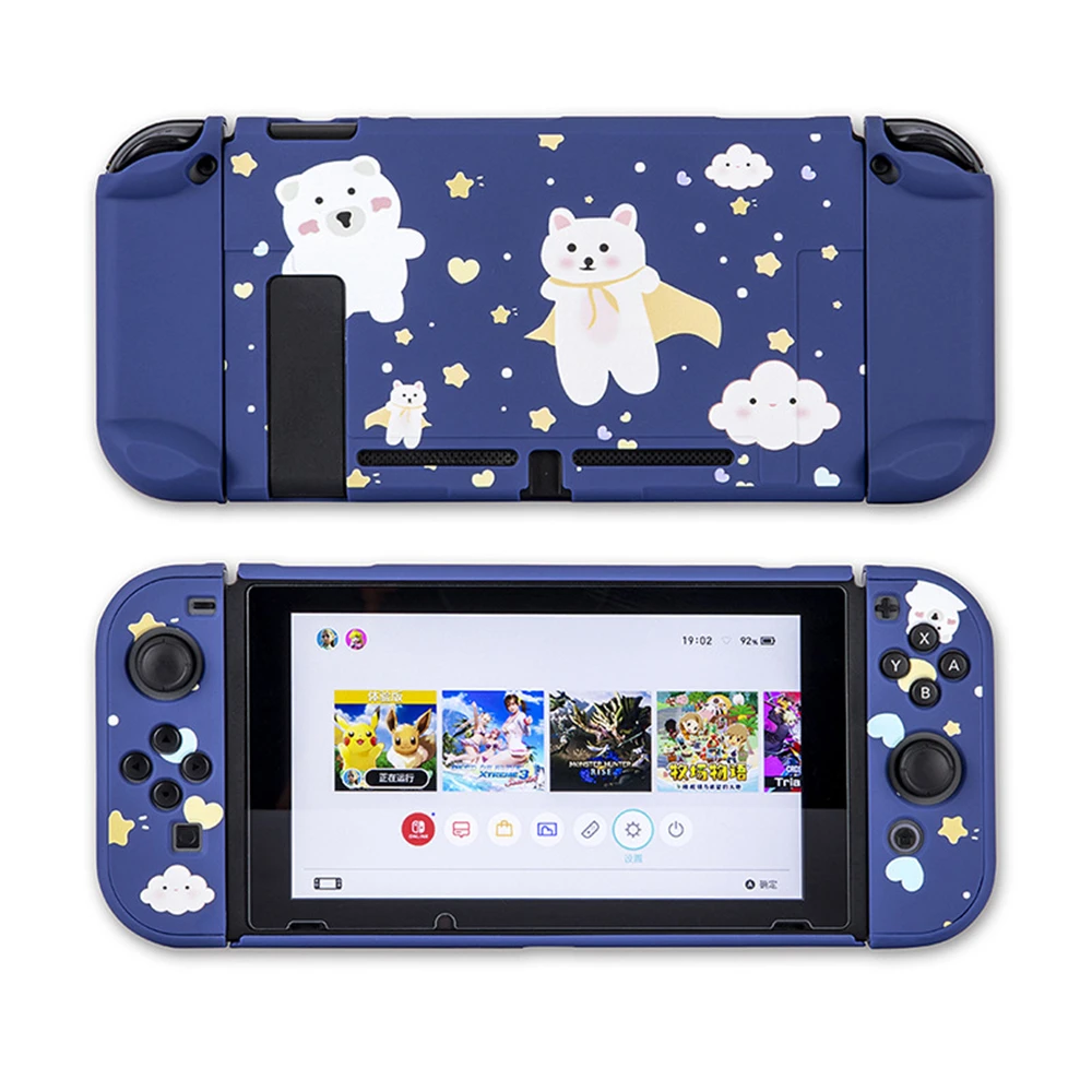

Защитный чехол для Nintendo Switch с изображением кота и робота