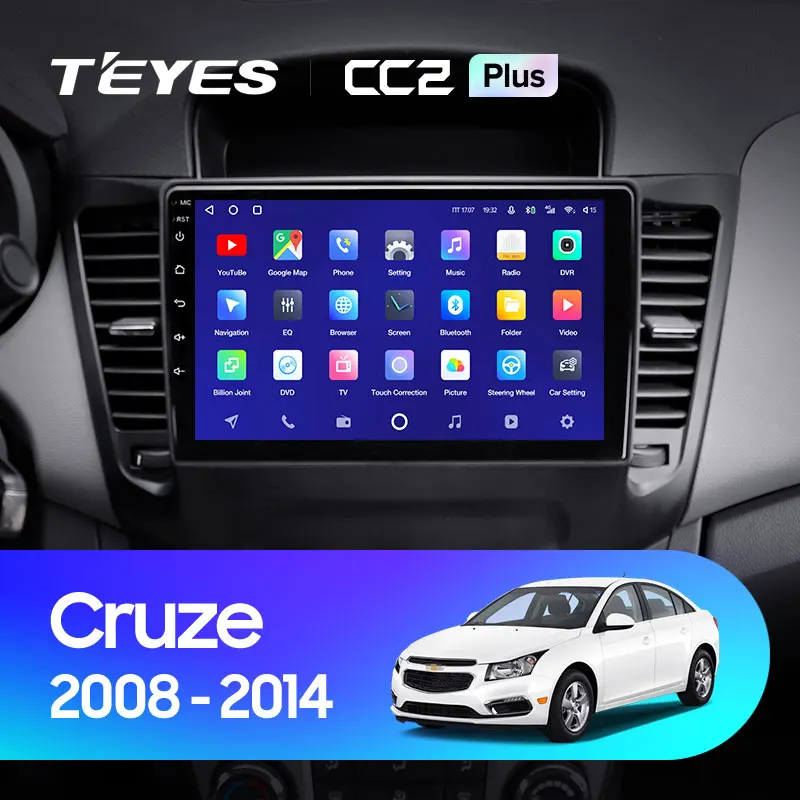 TEYES CC2L и CC2 Plus Штатная магнитола For Шевроле Круз J300 Chevrolet Cruze 2008 2014 Android до 8 ЯДЕР 6 +