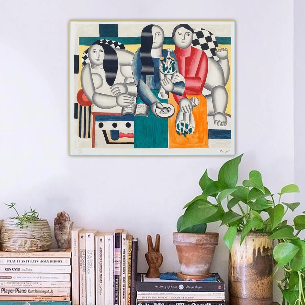 

Фернанд легер, картина маслом на холсте с буклетом для женщин, эстетическое изображение, художественное оформление, украшение для дома, гос...