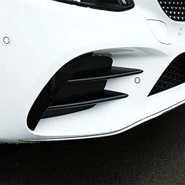 2Pcs Front Side Bumper Decoration Strips Cover Trim Lip Splitter for Mercedes Benz E Class W213 E200D E200 E300 4Door | Автомобили и