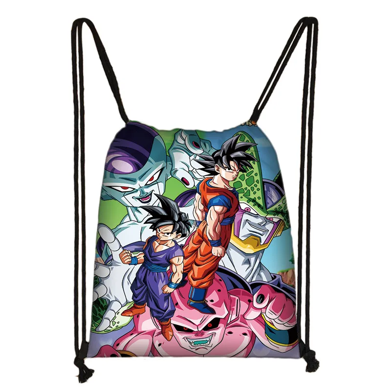 SKD-QLZ71 Аниме dragon ball drawstring сумка Goku Saiyan холщовый рюкзак подростковый рюкзак для мальчиков сумки для хранения - Цвет: SKD-QLZ71