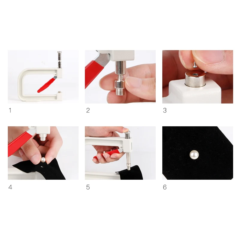 Ручной станок для установки жемчужных бусин инструменты фиксации заклепок