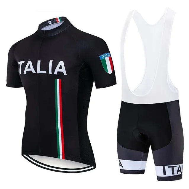 

2020 NEW BLACK ITALIA PRO Cycling jersey 20D PAD bike shorts sets men Ropa Ciclismo Maillot Culotte bicycling top bottoms suit