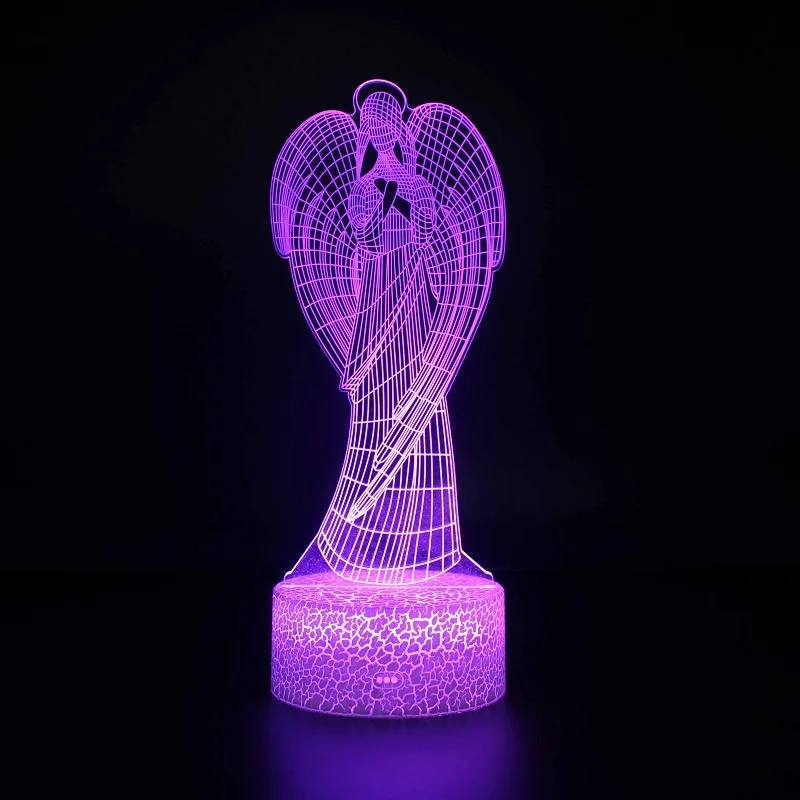 Рождественский подарок Принцесса 3d Светодиодная лампа детский ночсветильник с