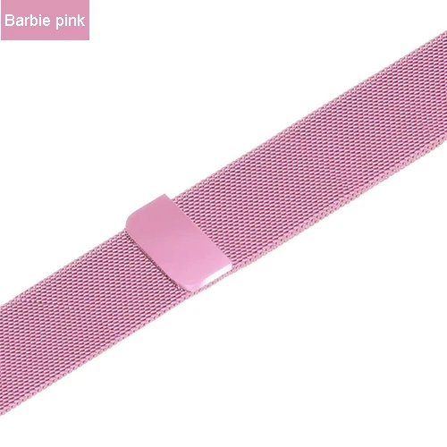barbir pink Ремешок для apple watch Миланская петля ремешок для apple watch 4 apple watch ремешок apple watch 3 ремешки для apple watch 4 3 iwatch band 42mm 38mm 44mm 40mm умный ремешок для часов accessories 42 mm 44 mm series 4 3 - Цвет ремешка: barbir pink