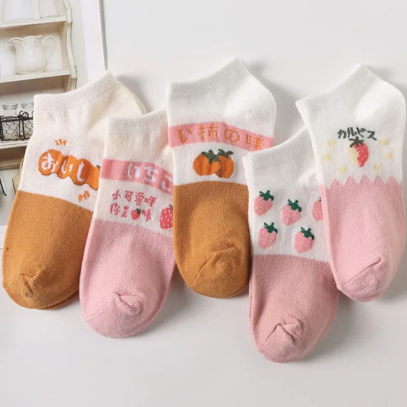 5 пар женские зимние хлопковые носки в японском стиле | Женская одежда