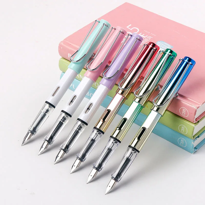 Чернильная ручка Magic color стираемая синяя чернильная золотистая nib F/EF школьные