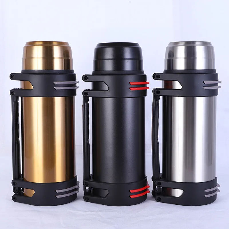Вместительный термос из нержавеющей стали портативный автомобильный дорожный
