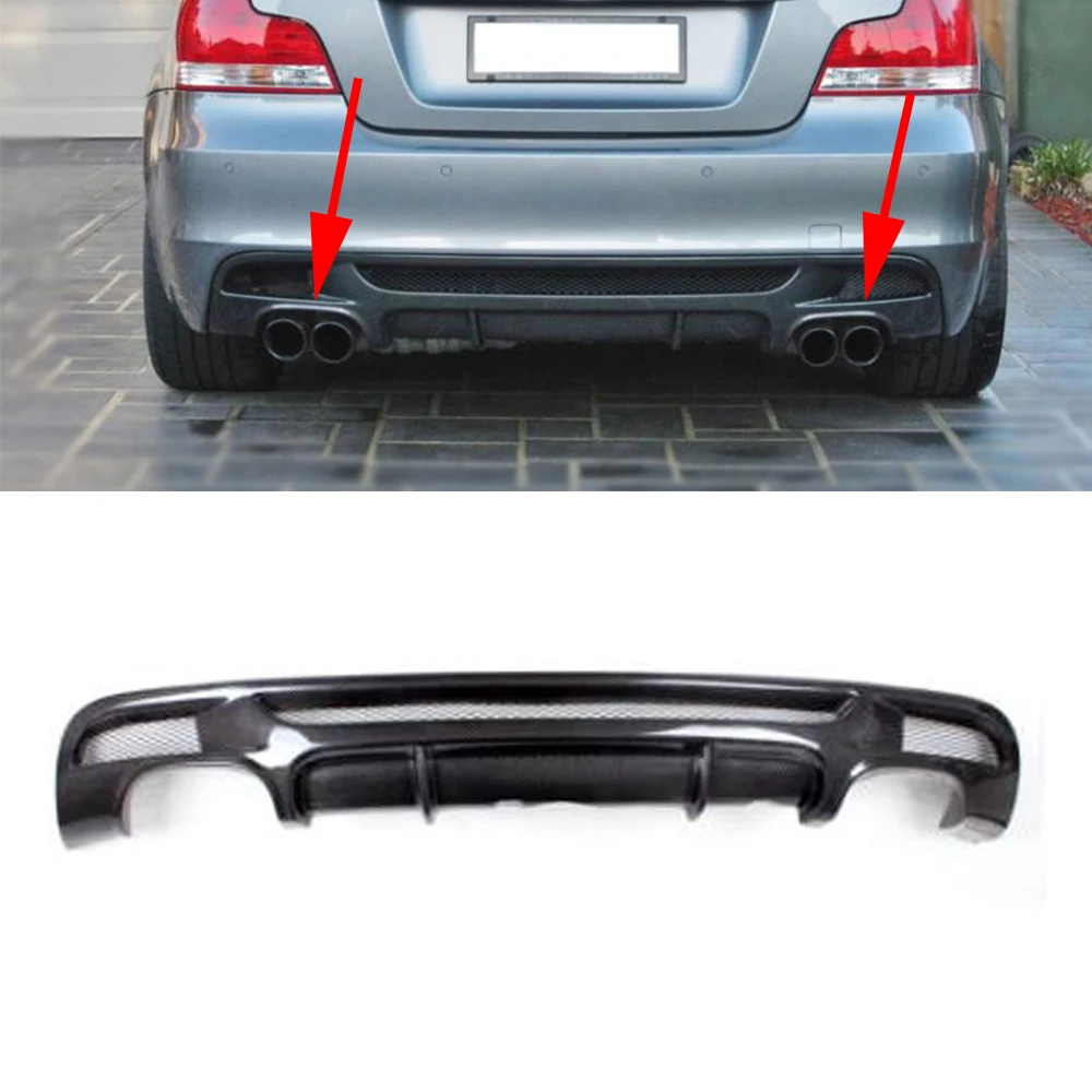Задний бампер из углеродного волокна диффузор спойлер для BMW 1 серии E82 E88 128i 135i M