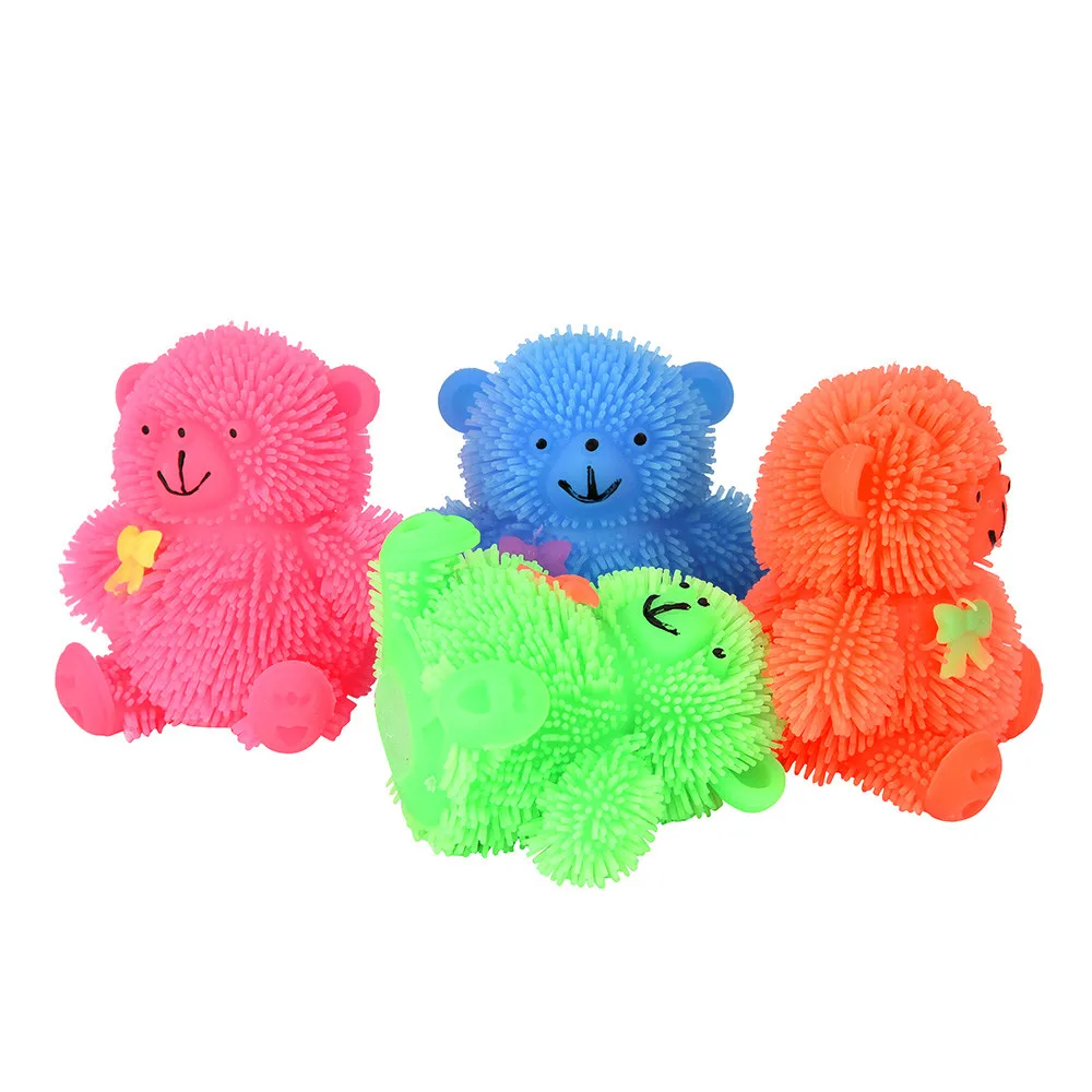 

HIINST Novelty Flashing Cute Bear Slow Rising Decompression Toys Creative Cream Scented Stress Reliever Toys
