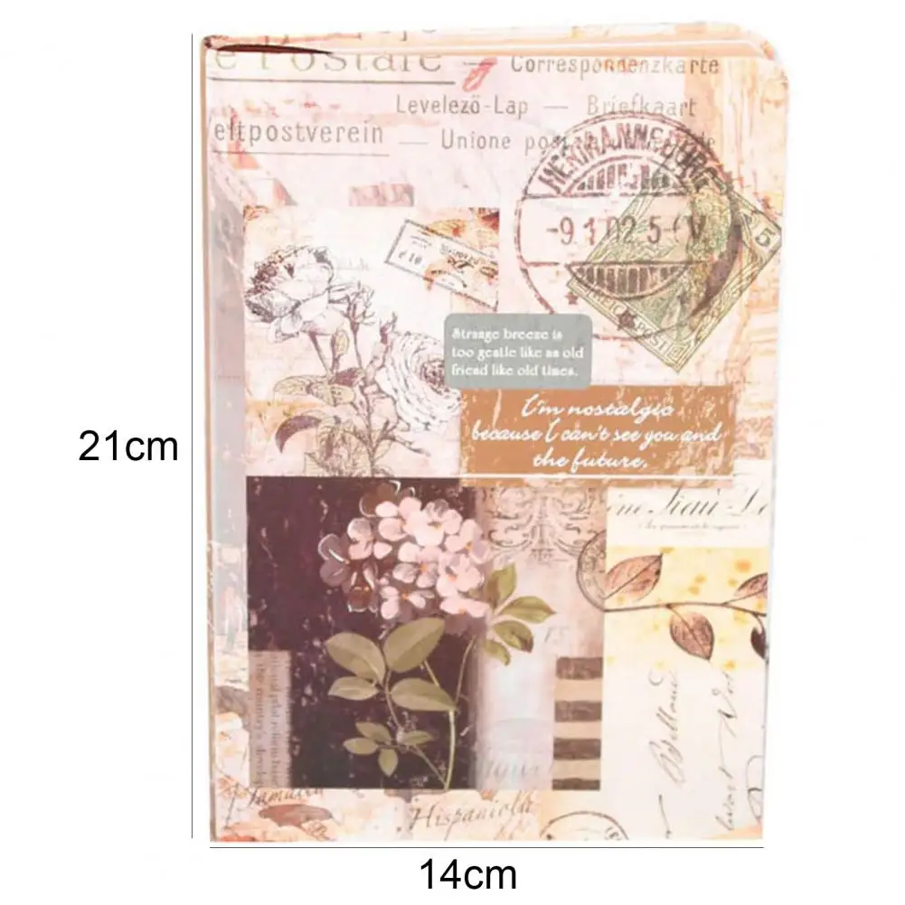 

Retro Style Notebook A5 Color Page Journal Diary Book Home School Office Supply