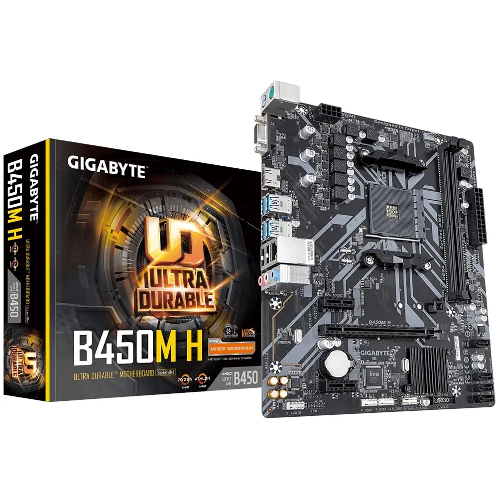 Материнская плата Gigabyte B450M H | Компьютеры и офис