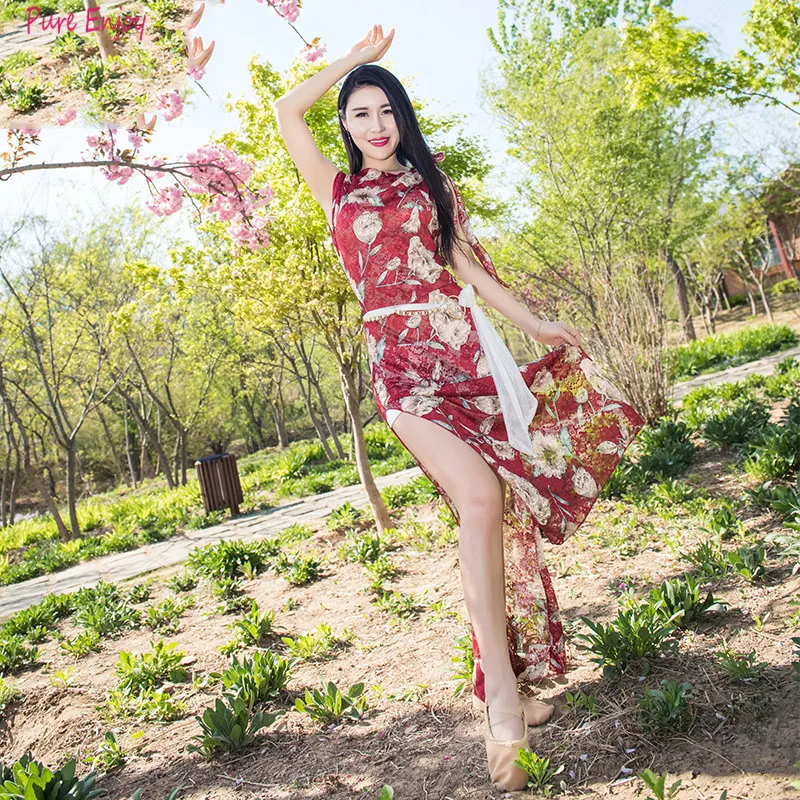 Новый танец Набор Танец Живота Халат Костюм Женщины Восточные Сценическое Шоу