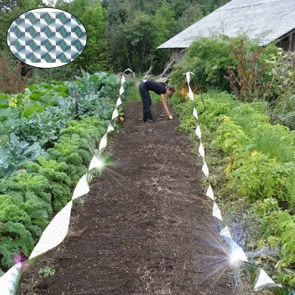 Светоотражающая лента для отпугивания птиц 50/80 м 2 4 см | Дом и сад