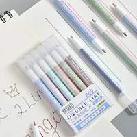 outline glitte markers set lettering brush pens double line pen for scrapbooking school student drawing art supplies stationery
