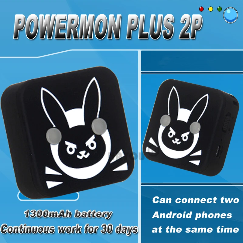 

2021 USB Rechargeable Dual Catch Monster Powermon for Pokemon Go Plus Auto Catch 1P Automatic Capturer Elves Toys
