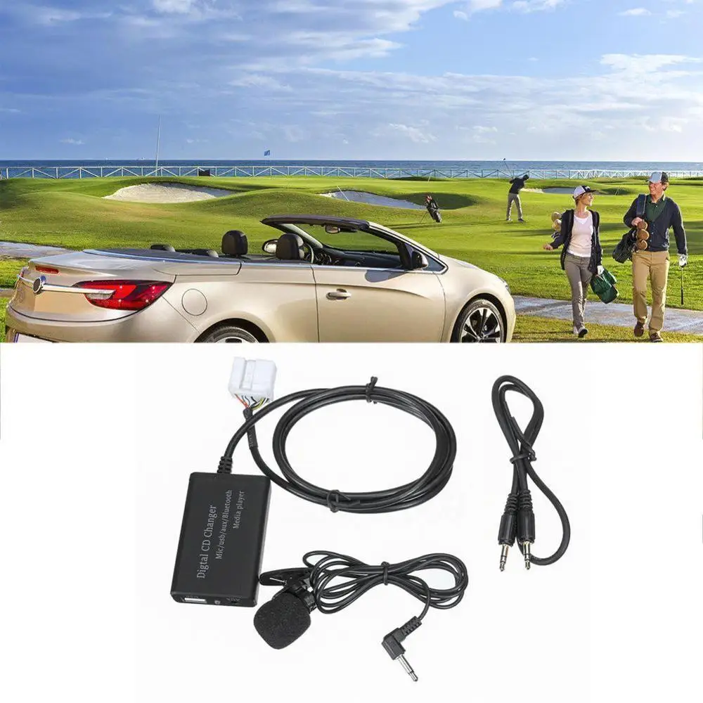 

3.5mm AUX Input CD Sound Quality Wireless Media Streamimg Civic Bluetooth Hands-free Car AC Music Interface For Honda CRV C9L1