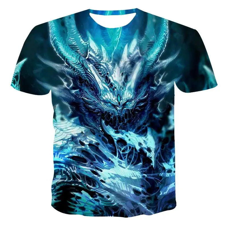 

2020-3d printing new men's T-shirt hip hop style domineering style 3D printing 3D printing quick drying T-shirt xxs-6xl