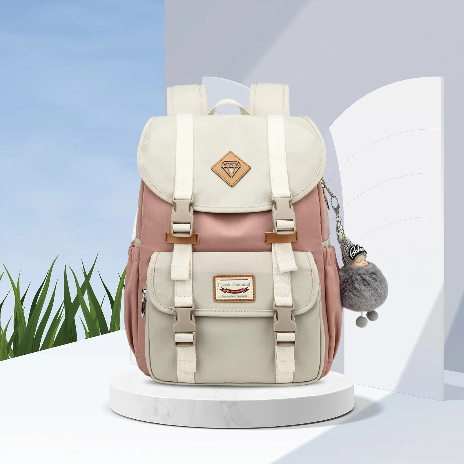 

Водонепроницаемая школьная сумка для детей, вместительные ранцы контрастных цветов для студентов и школ, Женский дорожный Большой рюкзак