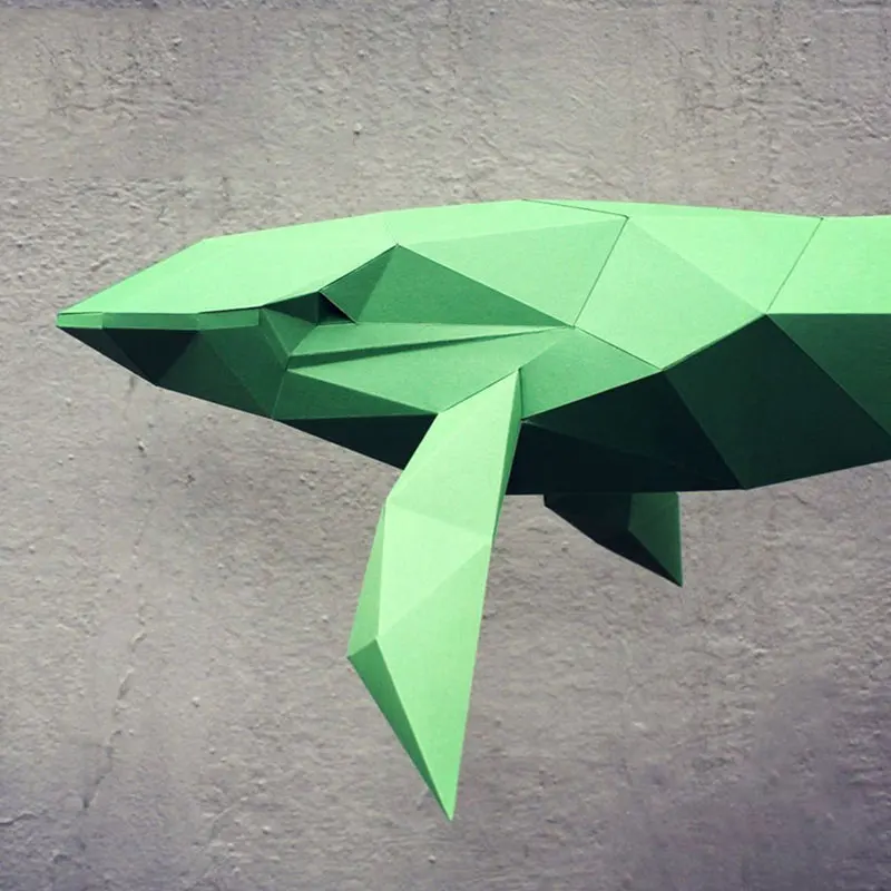 3D подвесной КИТ фотобумага для животных модель Творческое Ремесло пазлы