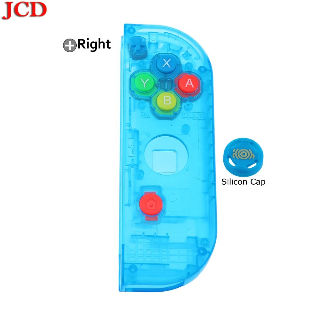 JCD прозрачный цвет DIY для Joy-Con корпус чехол для kingd контроллер NS оболочка игровая консоль для переключателя влево или вправо - Цвет: No16  Right