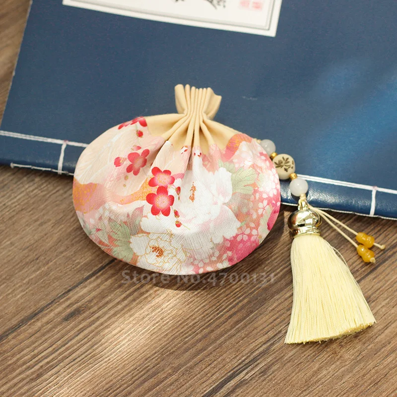 Кошелек с Саше в китайском стиле традиционный атласный винтажный кошелек Hanfu