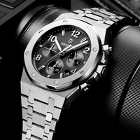 fashion stainless steel quartz mens watches 30m water resistant multifunctional mens quartz wristwatch for male men giftes