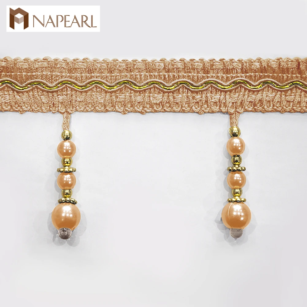 NAPEARL 1 метр шторы украшения бусины отделка пластиковые капельки дизайн красочные