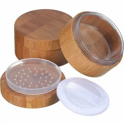 Роскошные 5g 10g 1 20 г 30 50 100g 150g 250g bamboo косметическая упаковка сито для банки