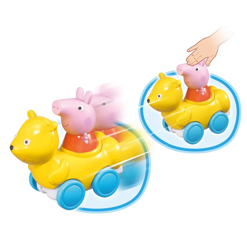 Новинка 2020 забавные детские игрушки Свинка Пеппа заводные машинка для бега милый