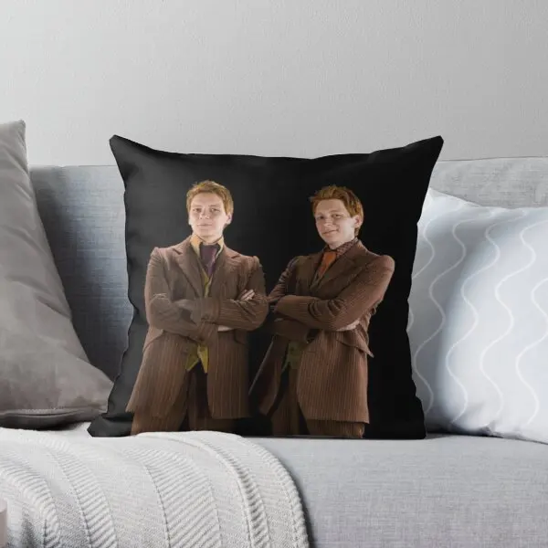 

Fred and George Weasley Soft Decorative Throw Pillow Cover for Home Pillows NOT Included