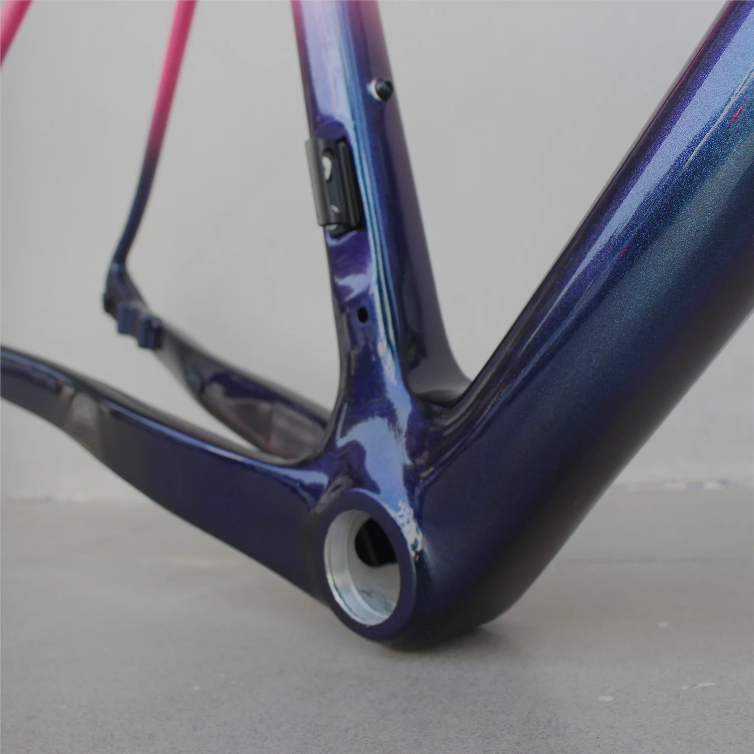 Хамелеон таможенная живопись углеродное волокно гравий рама велосипеда новые