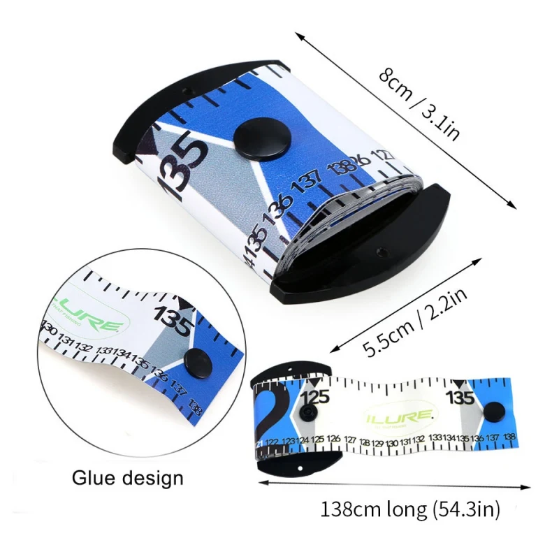 138 см x 5 Водонепроницаемая измерительная линейка для рыбы ПВХ рыбалки