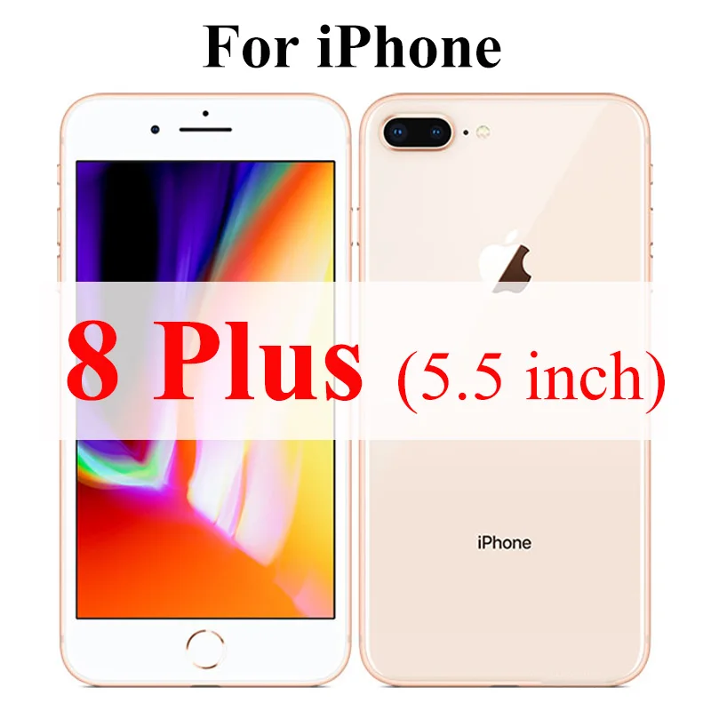 For iPhone 8 Plus Бронированное стекло Защитная пленка для iPhone 6 S XS Max 7 8 Plus XR 6 S экранная защита 10xs 10 X R закаленное стекло защитный лист SX RX - Цвет: For iPhone 8 Plus