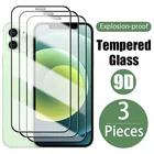 9D 3 шт. полное покрытие закаленное стекло для iPhone XR X XS Max 6 S 7 8 Plus Защита экрана для iPhone 11 12 13 Mini Pro Max стекло
