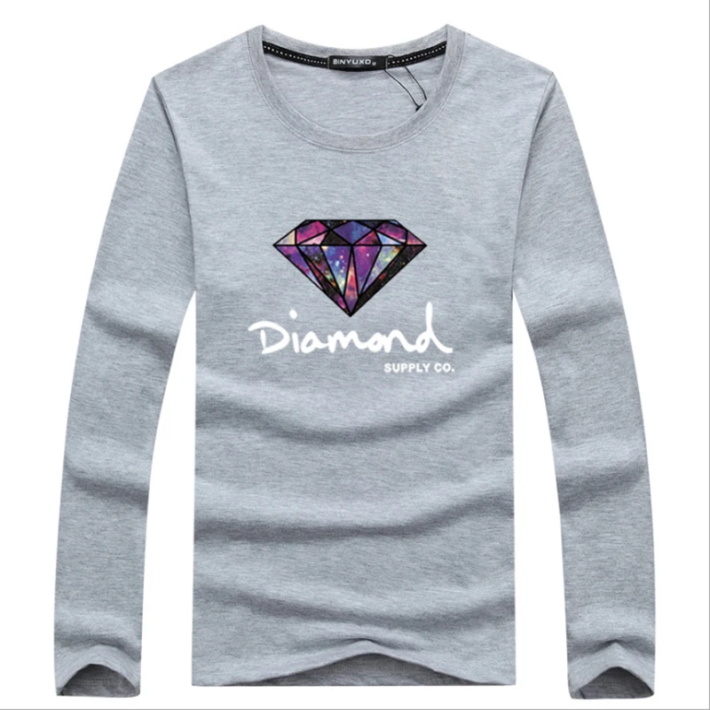 

Nice autumn Pop men's long-sleeved t-shirt Korean style slim round neck t-shirt bottoming shirt autumn clothes trend