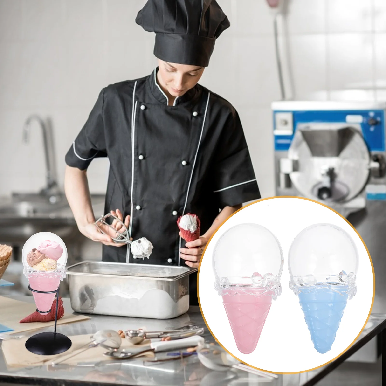 

8pcs Ice Cream Shape Candy Boxes Ice Cream Shape Small Boxes Candy Storage Boxes
