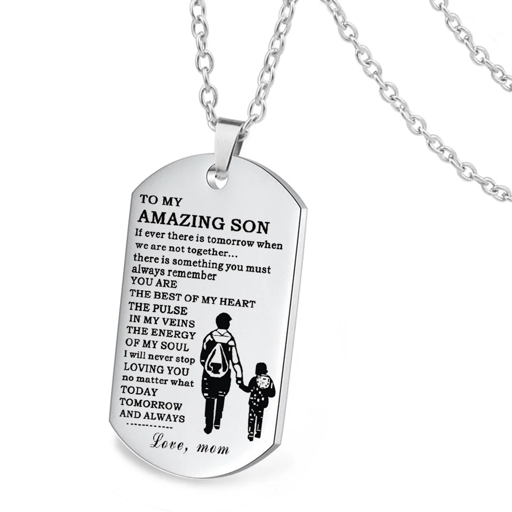 Модный волшебный брелок с изображением сына аксессуары из нержавеющей стали