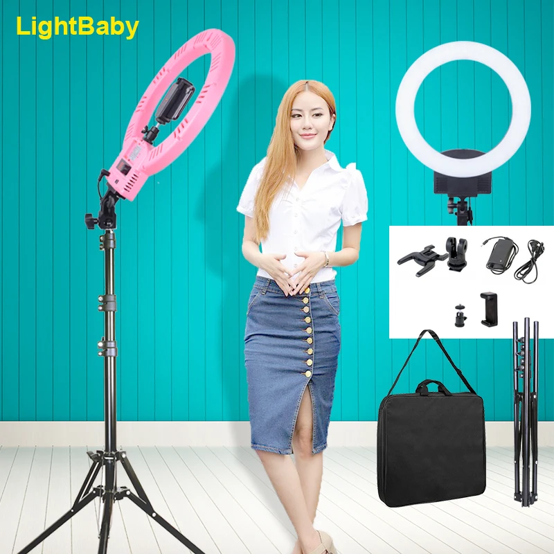 Светодиодный кольцевой светильник для фото и видеосъемки 12 дюймов 36 Вт 3200 5600K