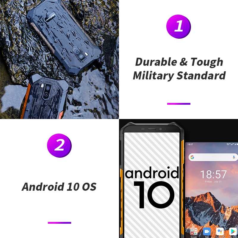 Ulefone Power X5 Pro смартфон 4 Гб + 64 ГБ Android 10 0 OTG NFC распознавания лиц и IP68