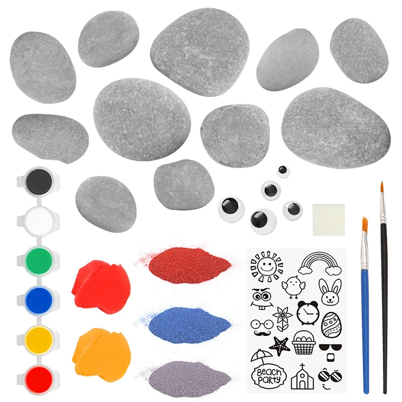 

Rock Painting Kit DIY Bulk for Kid Animal Galaxy Painting PAK55