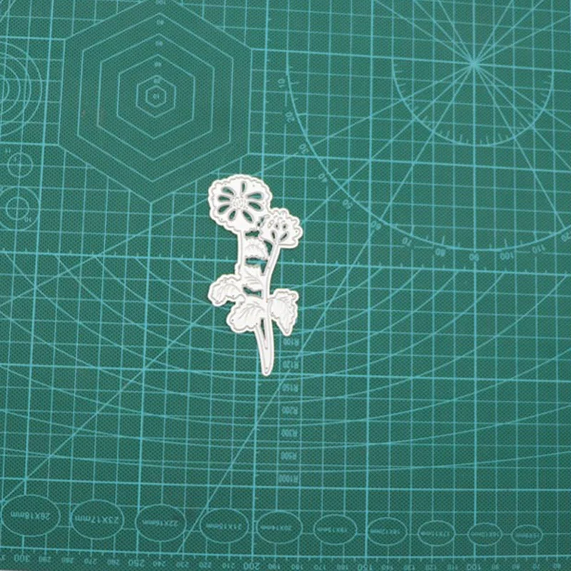 Рамка с цветами и листьями рождественские металлические Вырубные штампы