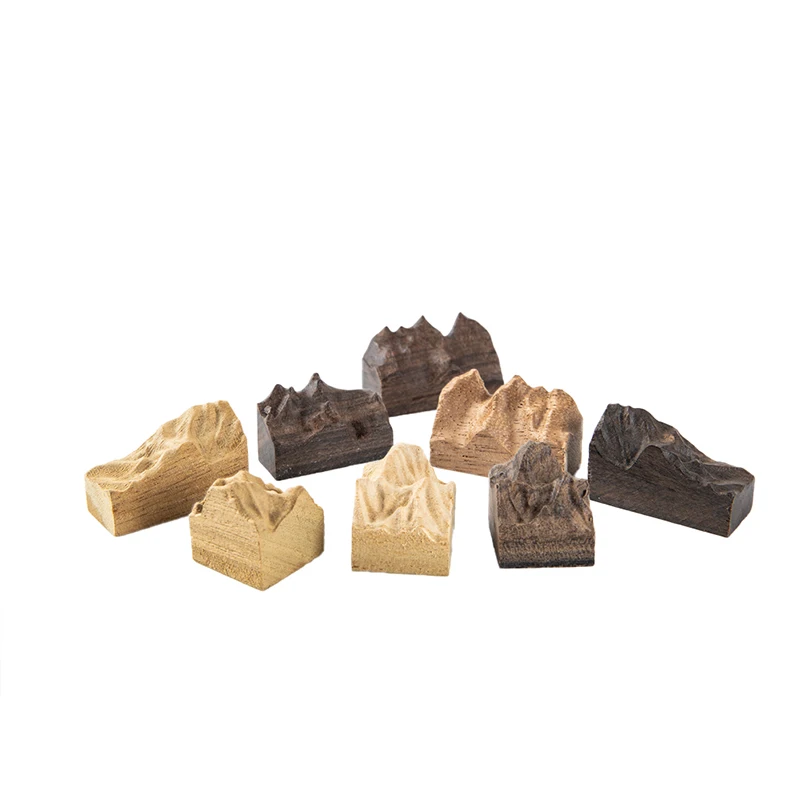 

1PCS Simulated Mountain Peak Mold Sandalwood Solid Wood UV Epoxy Resin Filling Handmade Crafts For DIY Jewelry Making Supplies