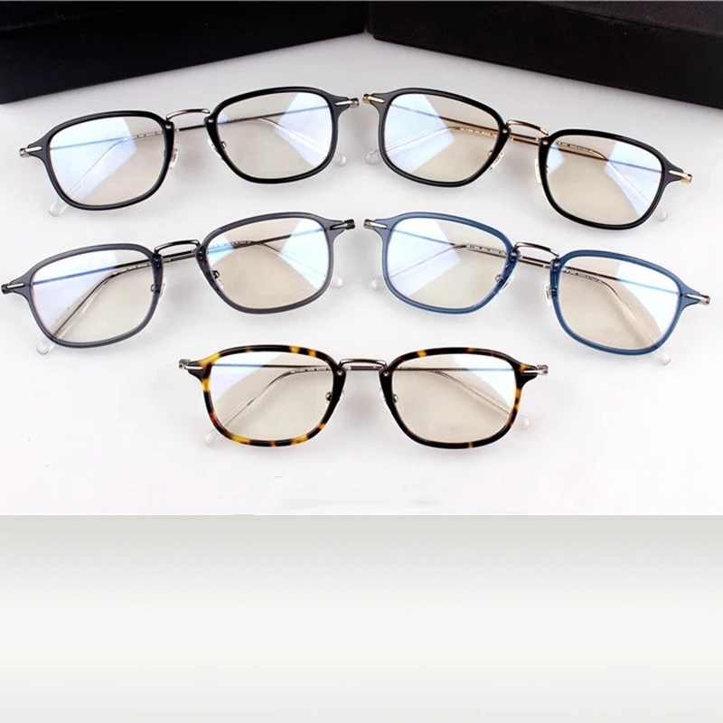 

2021 men's business optical prescription shelf light and comfortable 12g high specification imported plate with family logo